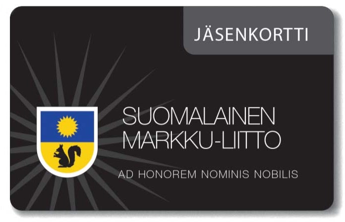 Muovinen jäsenkortti toimitetaan muutaman vuoden välein.