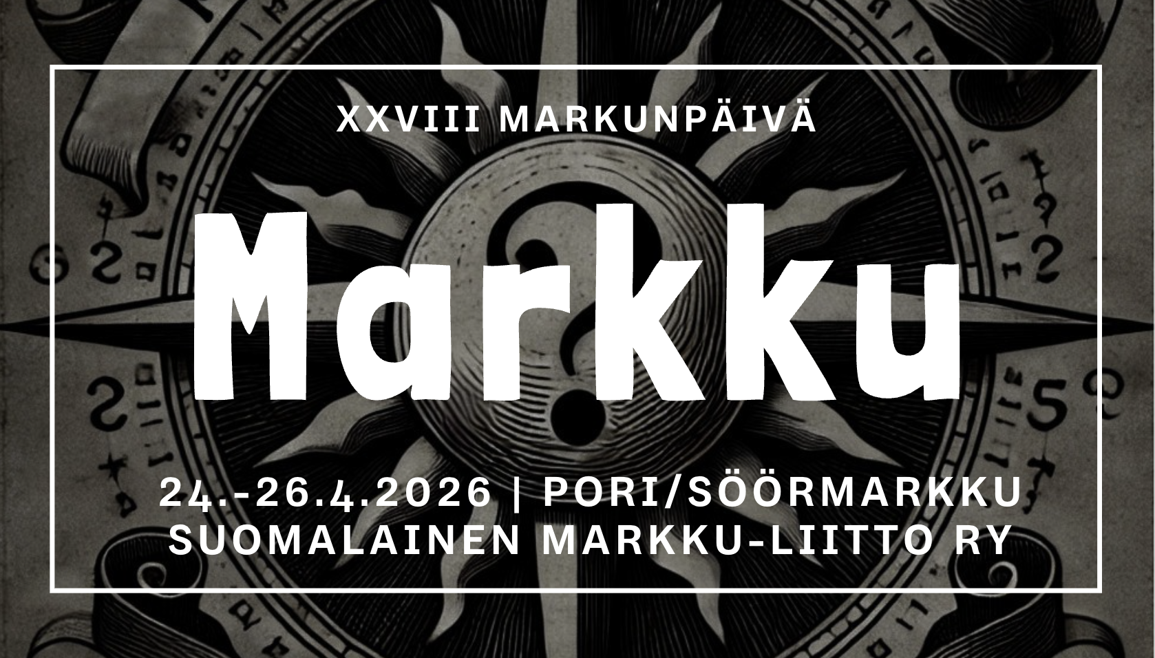 28:nnen Markunpäivänjuhlan nimikyltti 